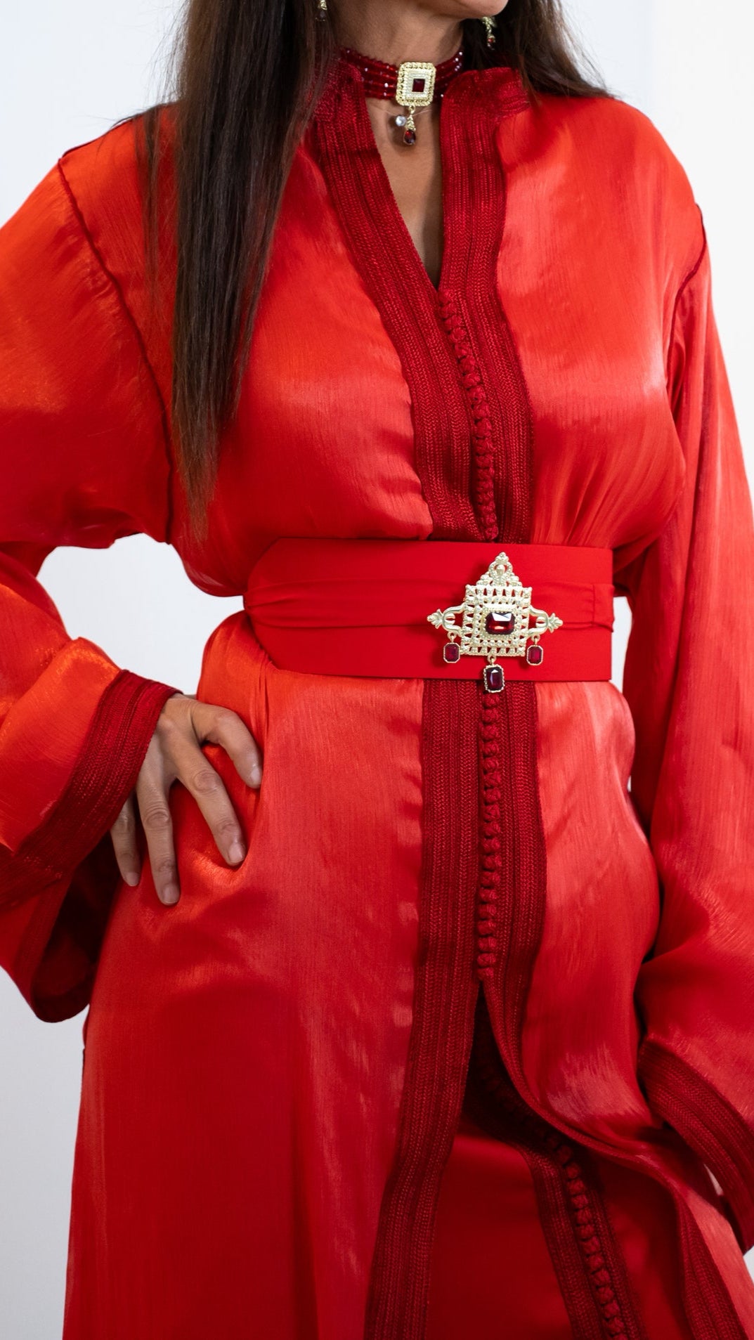 Takchita Organza Rouge