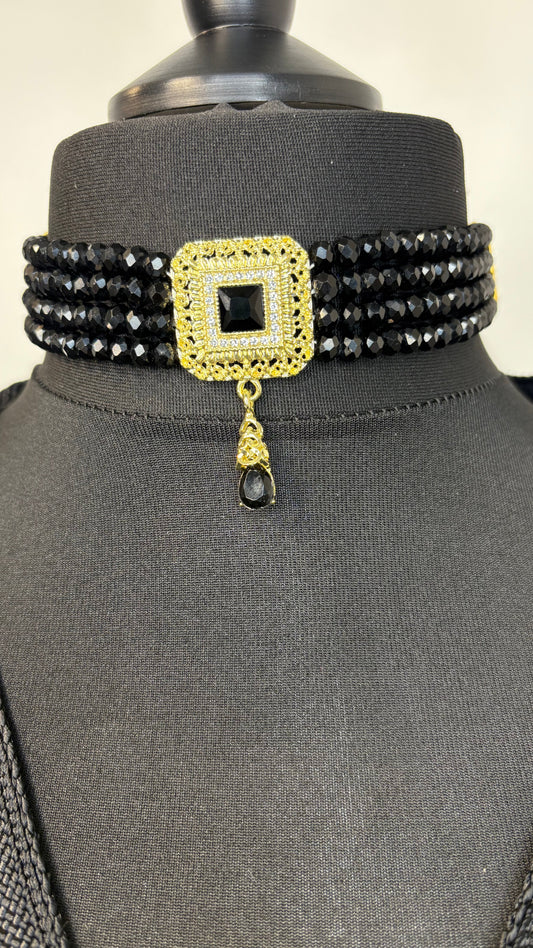 Collier Ras du Cou Noir