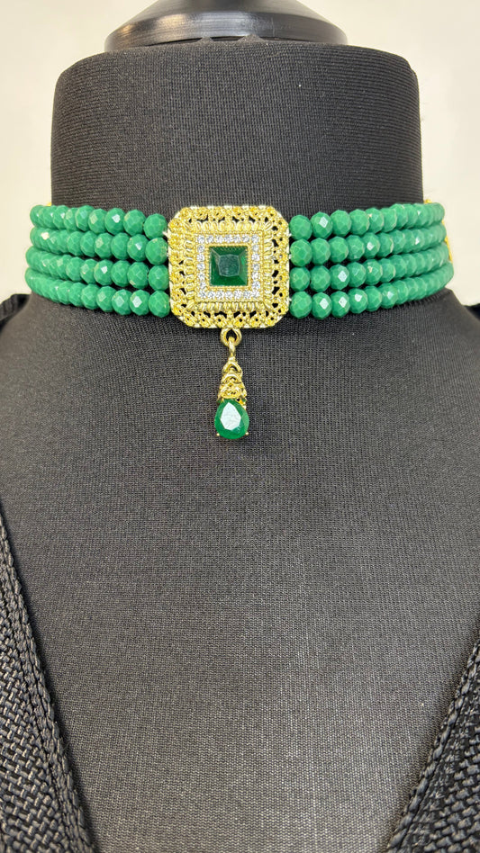 Collier Ras du Cou Vert